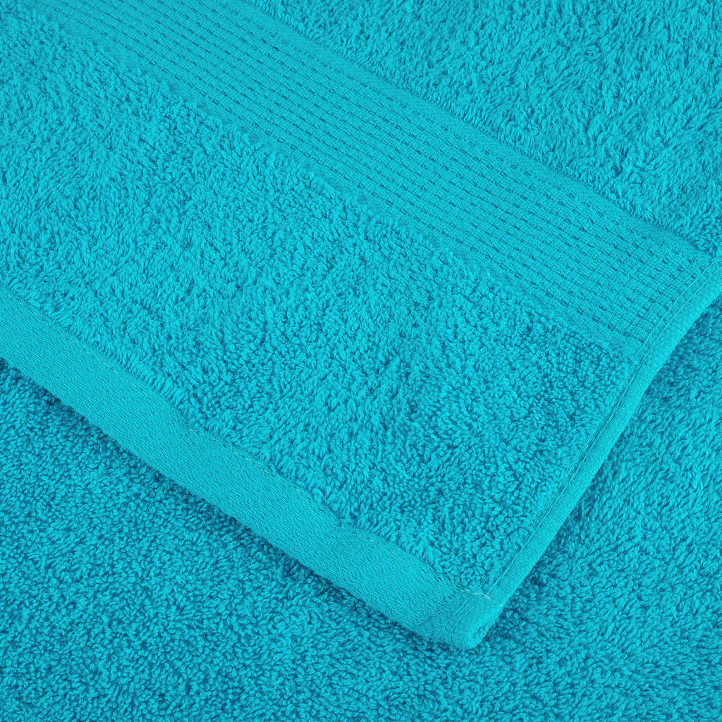 Premium-Duschtücher SOLUND 2 Stk. Türkis 70x140 cm 600 g/m²