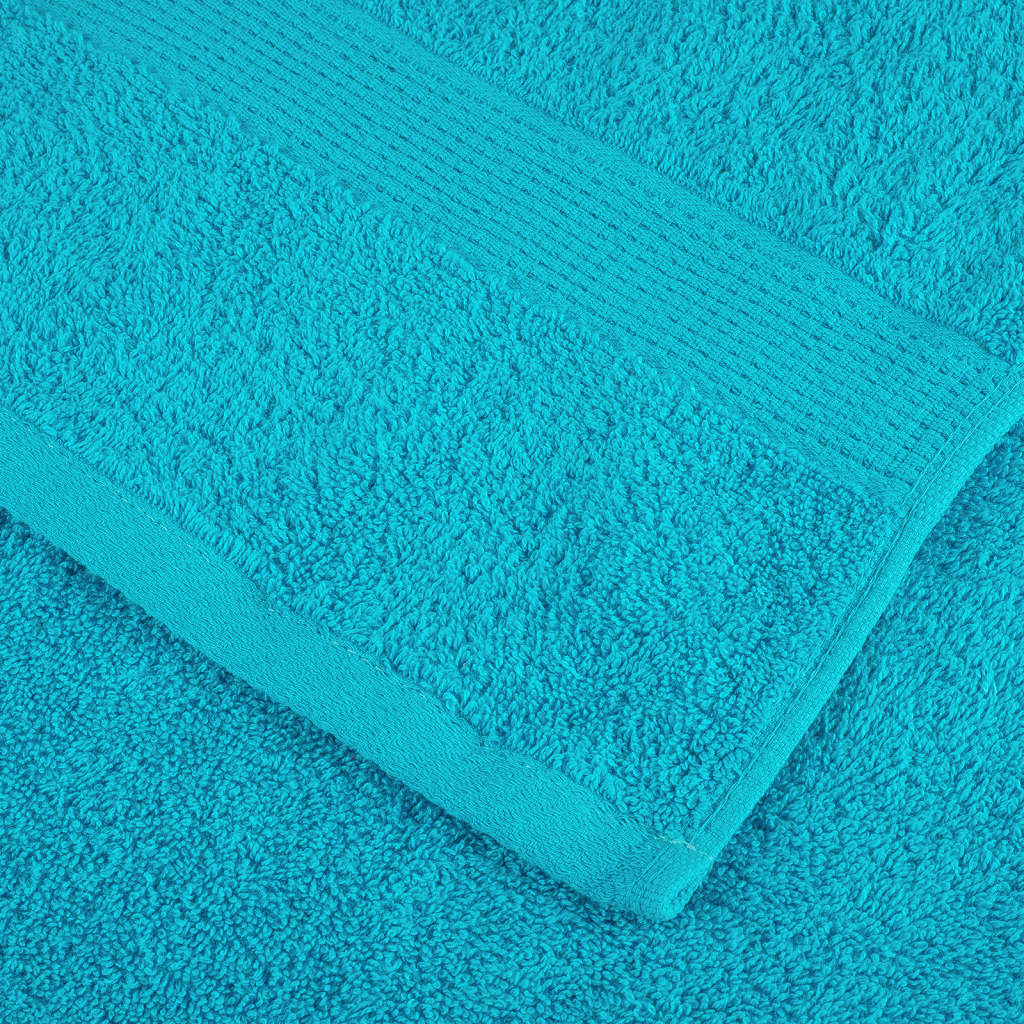 Premium-Duschtücher SOLUND 4 Stk. Türkis 70x140 cm 600 g/m²