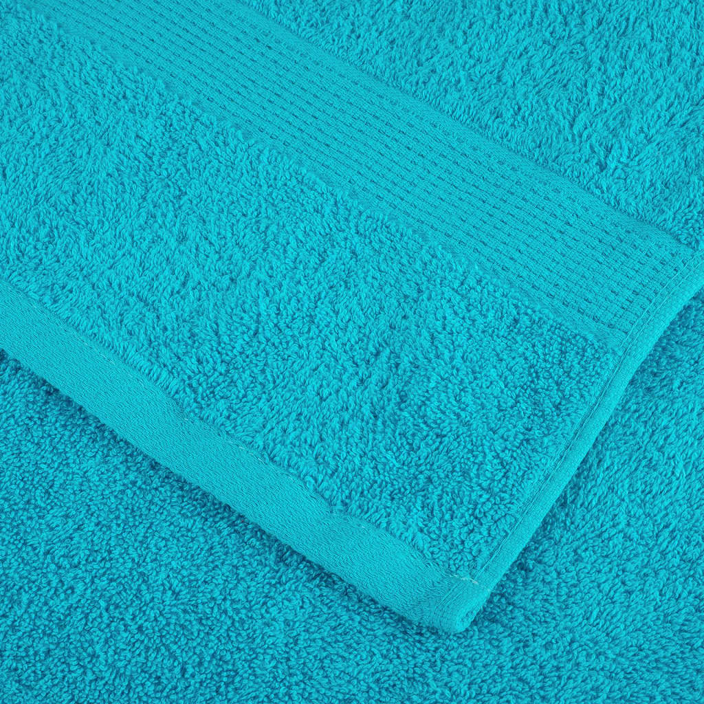 Premium Badetücher SOLUND 2 Stk. Türkis 100x150 cm 600 g/m²