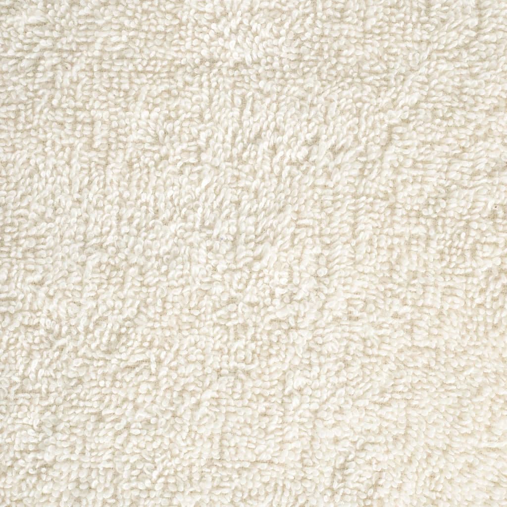 Serviettes de toilette Premium SOLUND 4 pièces Crème 30x30 cm 600 g/m²