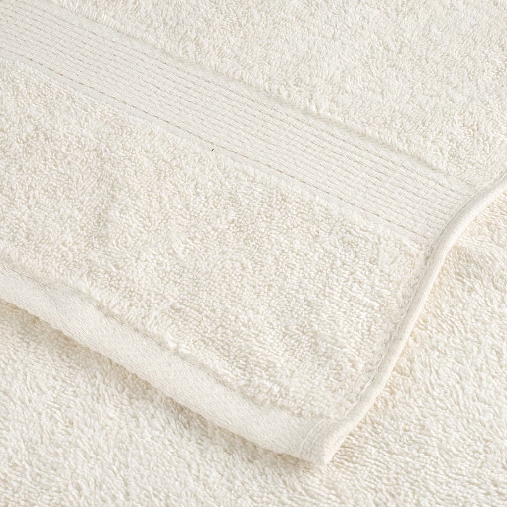 Premium Waschhandtücher SOLUND 10 Stück Creme 30x30 cm 600 g/m²