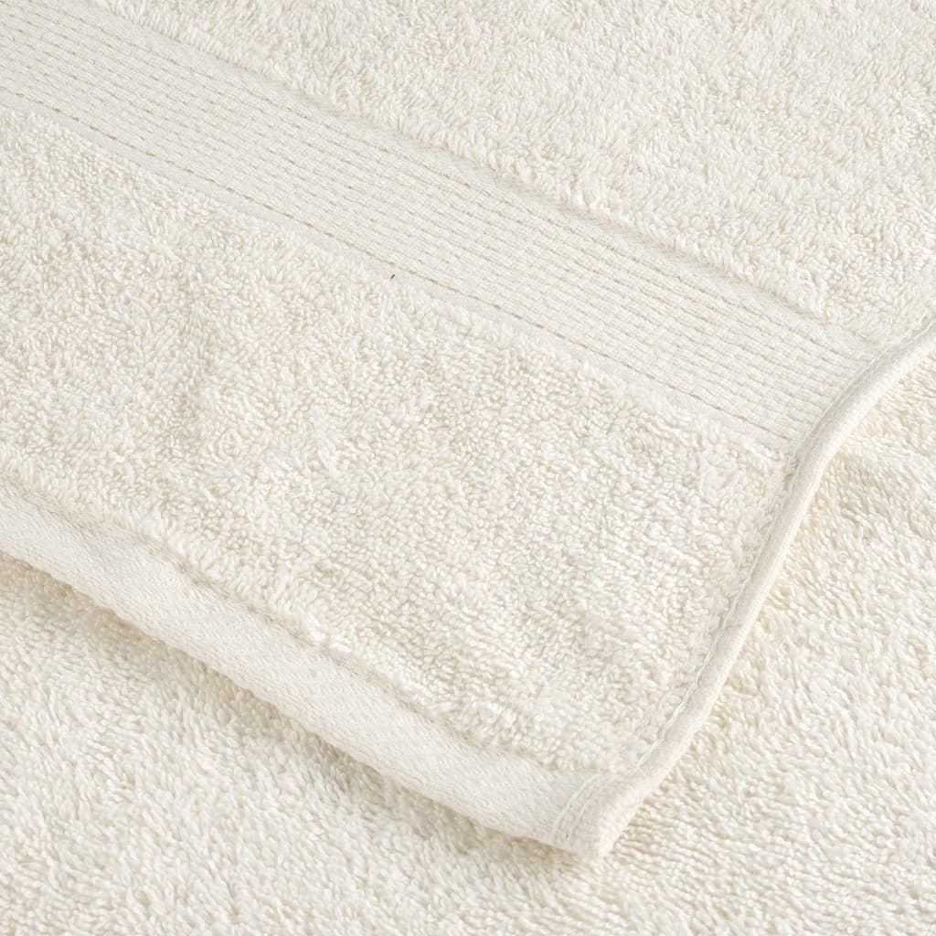 Serviettes d'invités premium SOLUND 4 pcs Blanc cassé 30x50 cm 600 g/m²