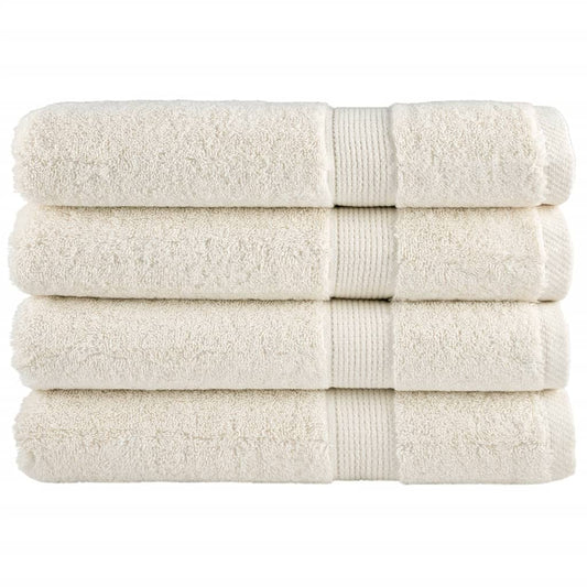 Serviettes de sauna premium SOLUND 4 p. Crème 80x200 cm 600 g/m²
