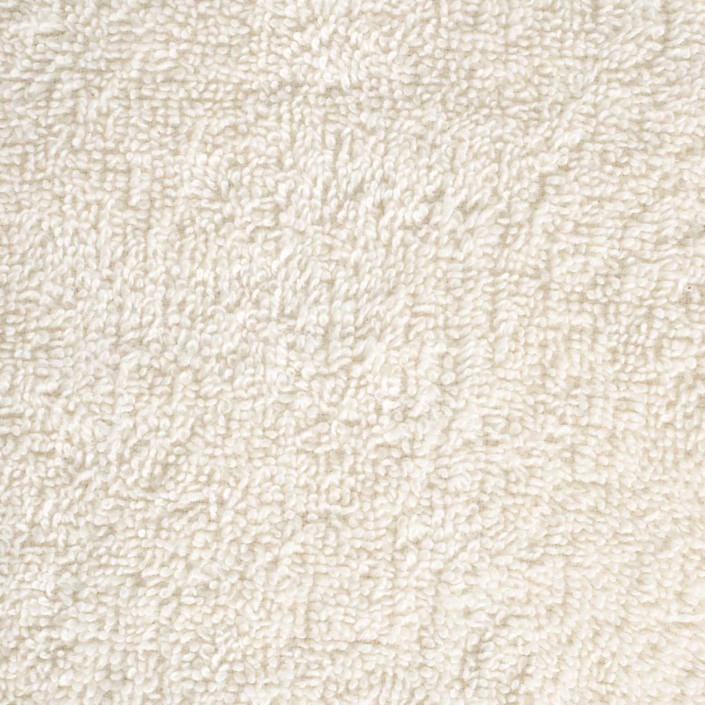 Premium-Saunatücher SOLUND 10 Stk. Cremeweiß 80x200 cm 600 g/m²
