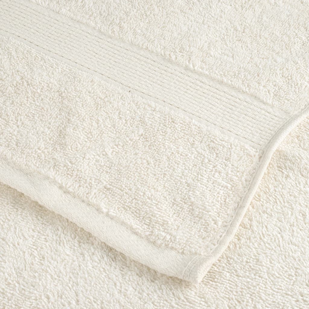 Premium Towels SOLUND 2 pcs. Cream White 100x200 cm 600 g/m²