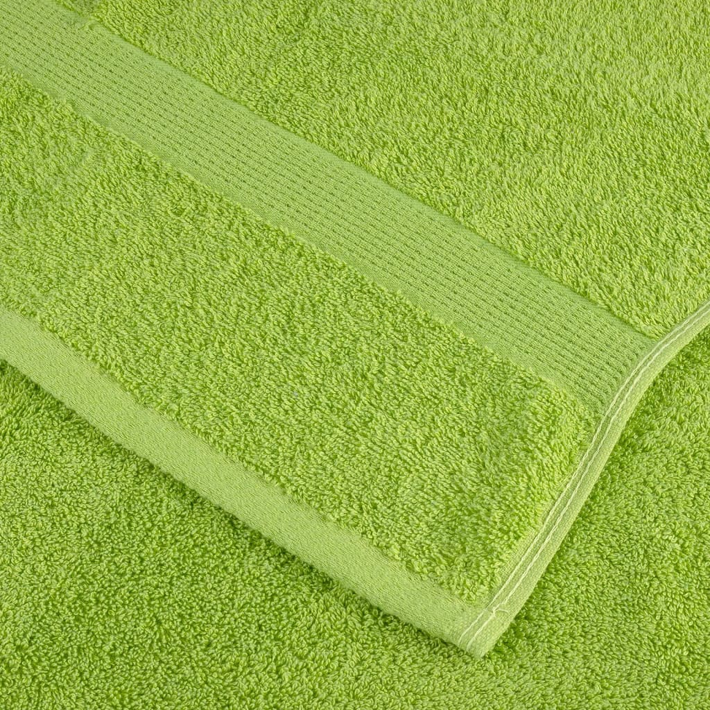 Premium-Duschtücher SOLUND 2 Stk. Apfelgrün 70x140 cm 600 g/m²