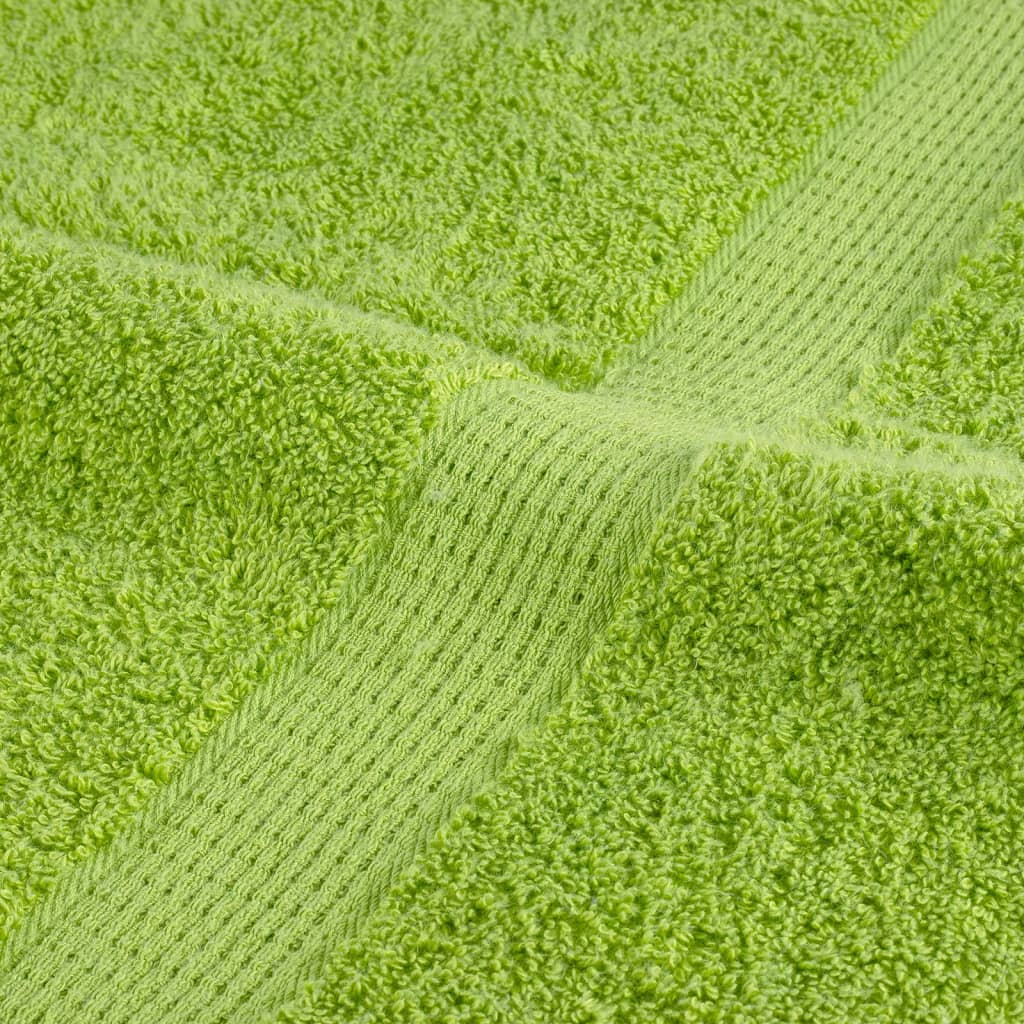 Premium-Duschtücher SOLUND 2 Stk. Apfelgrün 70x140 cm 600 g/m²
