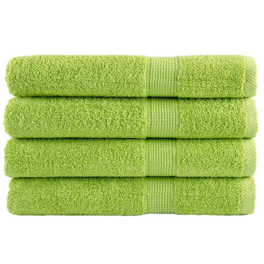 Serviettes de sauna premium SOLUND 4 p. Vert pomme 80x200 cm 600 g/m²