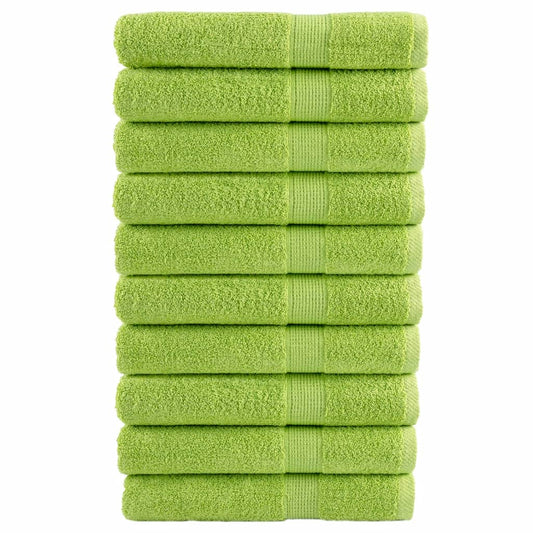 Premium Sauna Towels SOLUND 10 pcs. Apple Green 80x200 cm 600 g/m²