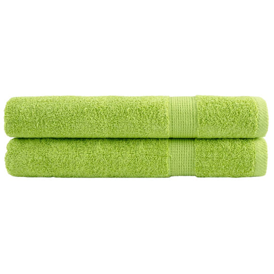 Serviettes premium SOLUND 2 p. vert pomme 100x200 cm 600 g/m²