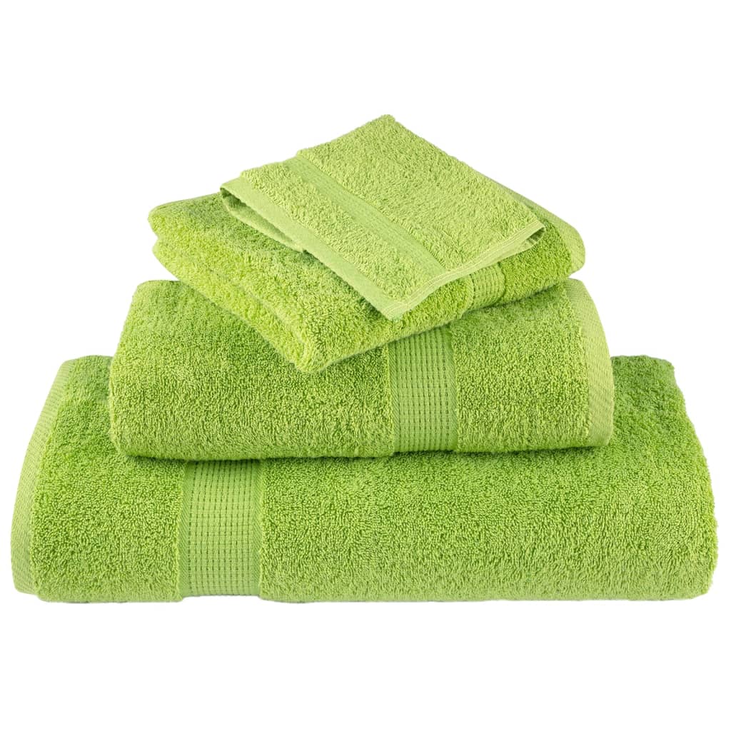 Serviettes premium SOLUND 2 p. vert pomme 100x200 cm 600 g/m²