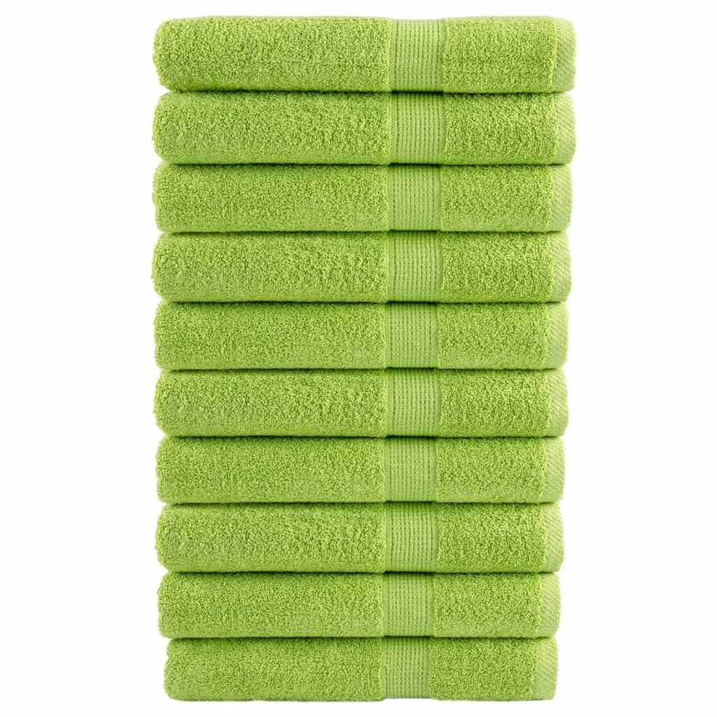 Serviettes premium SOLUND 10 pcs Vert pomme 100x200 cm 600 g/m²