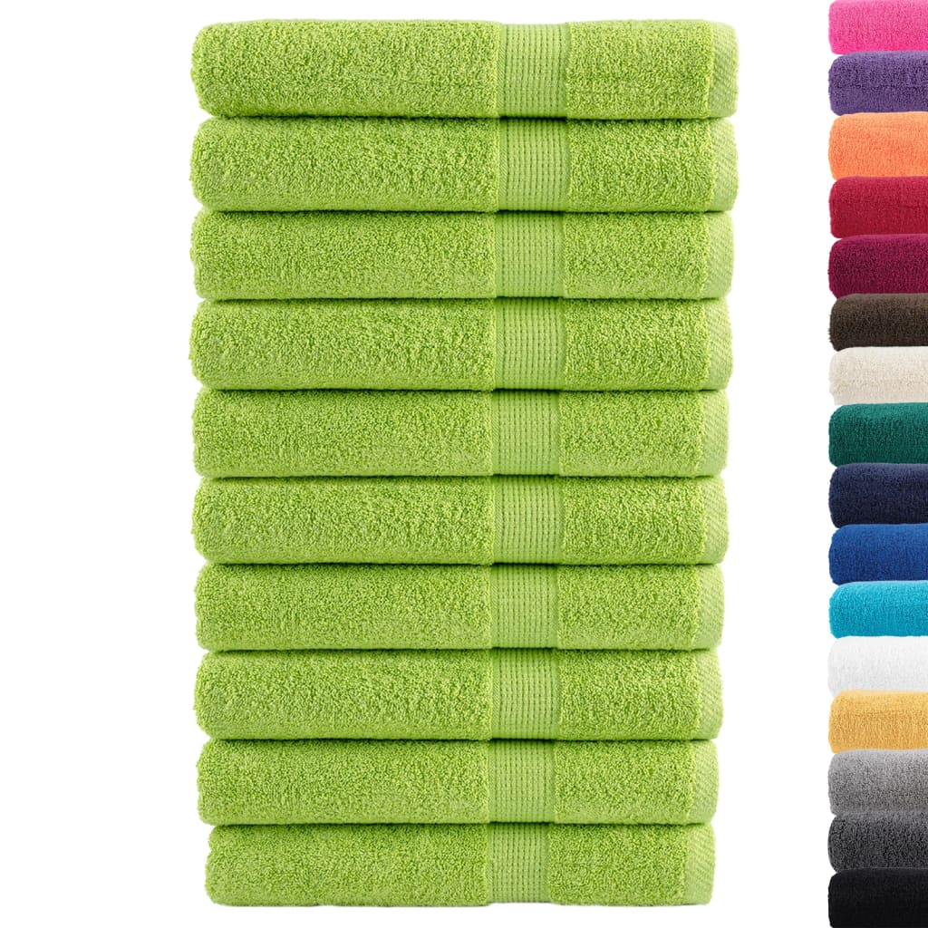 Serviettes premium SOLUND 10 pcs Vert pomme 100x200 cm 600 g/m²