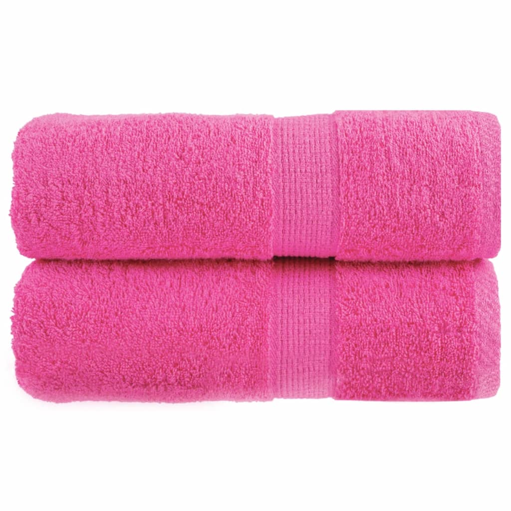Serviettes de toilette Premium SOLUND 2 pièces Rose 30x30 cm 600 g/m²