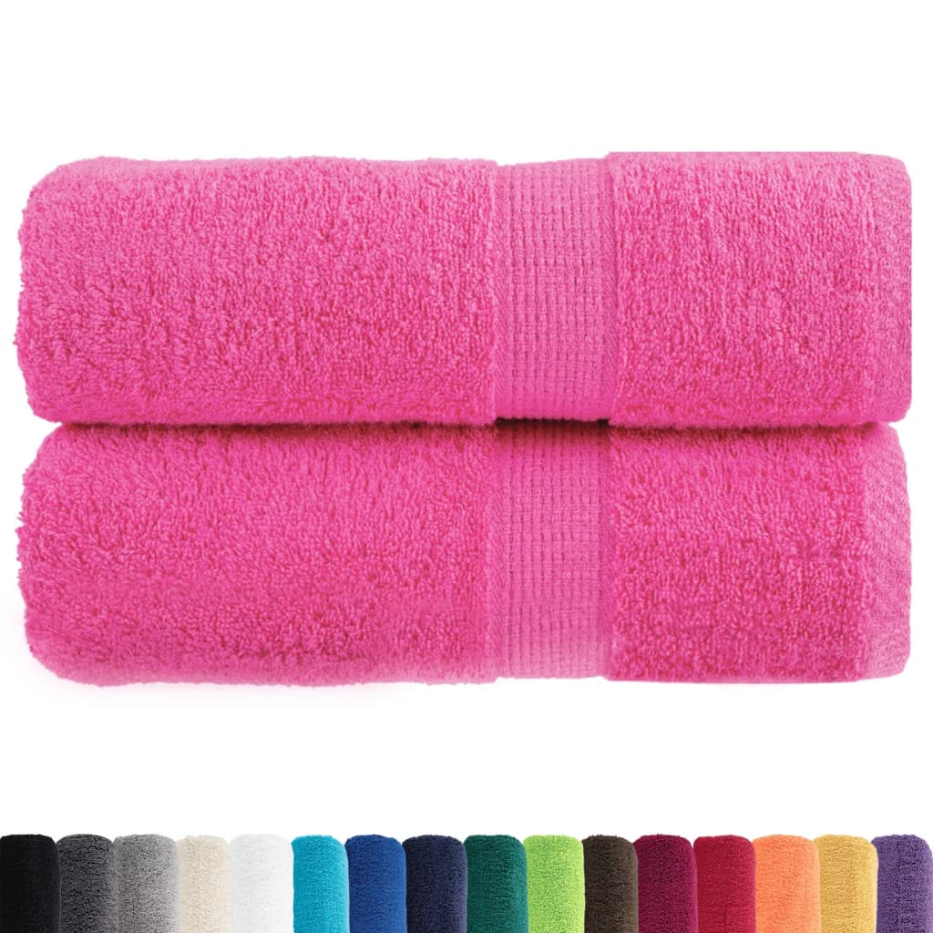 Serviettes de toilette Premium SOLUND 2 pièces Rose 30x30 cm 600 g/m²