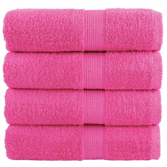 Serviettes d'invité Premium SOLUND lot de 4 Rose 30x30 cm 600 g/m²