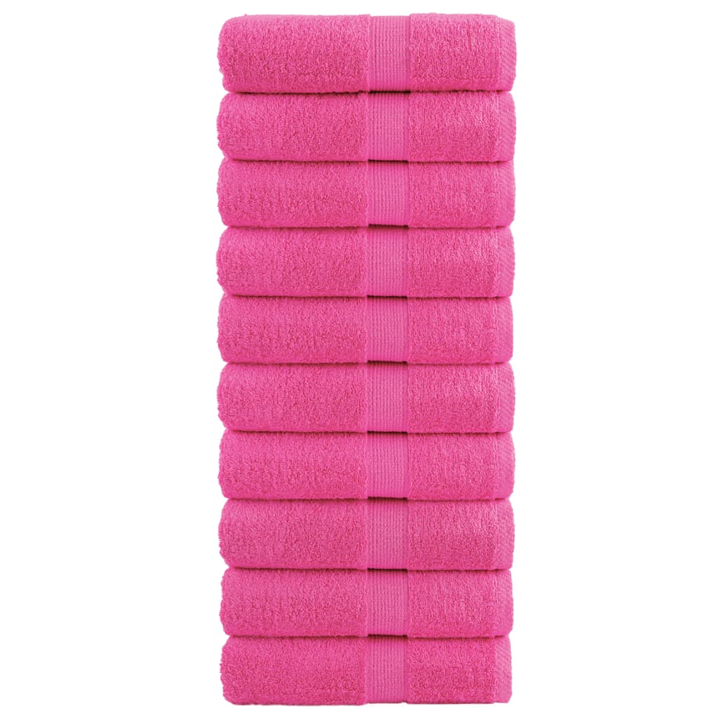 Serviettes d'invité premium SOLUND 10 pièces Rose 30x50 cm 600 g/m²