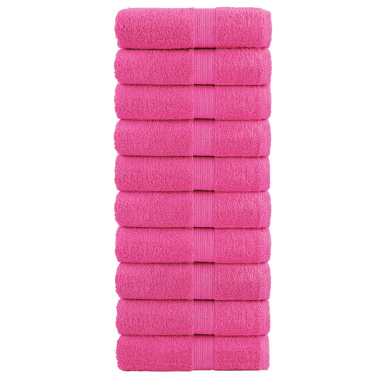 SOLUND Premium Guest Towels 10 pcs. Pink 30x50 cm 600 g/m²
