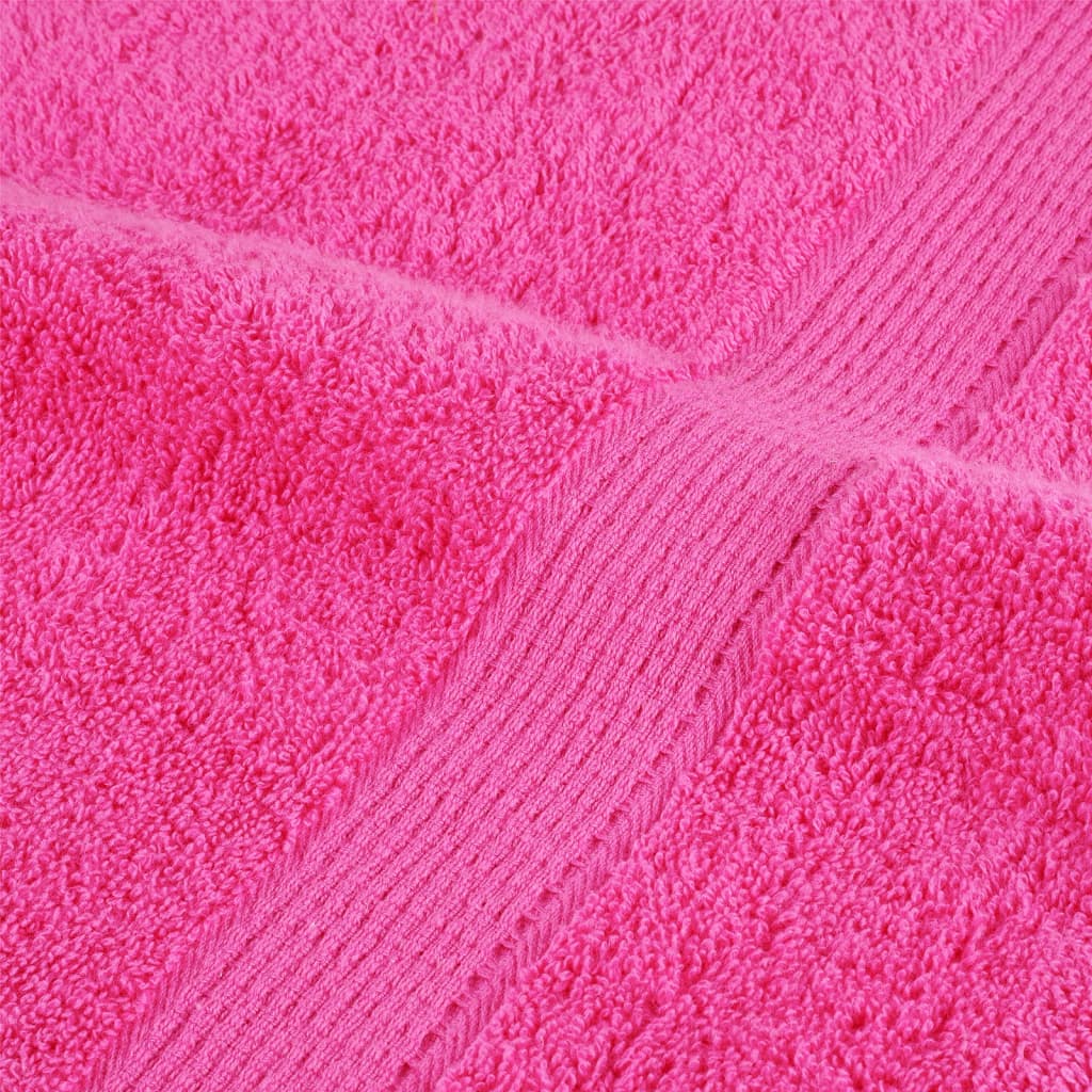 Premium-Duschtücher SOLUND 2 Stk. Rosa 70x140 cm 600 g/m²