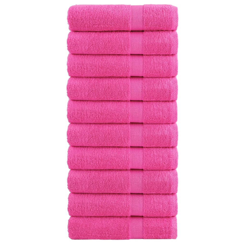 Serviettes de bain premium SOLUND 10 pcs Rose 100x150 cm 600 g/m²