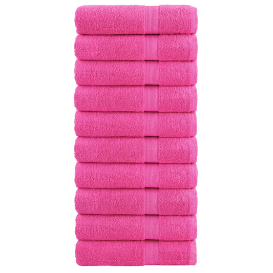 Premium Bath Towels SOLUND 10 pcs. Pink 100x150 cm 600 gsm