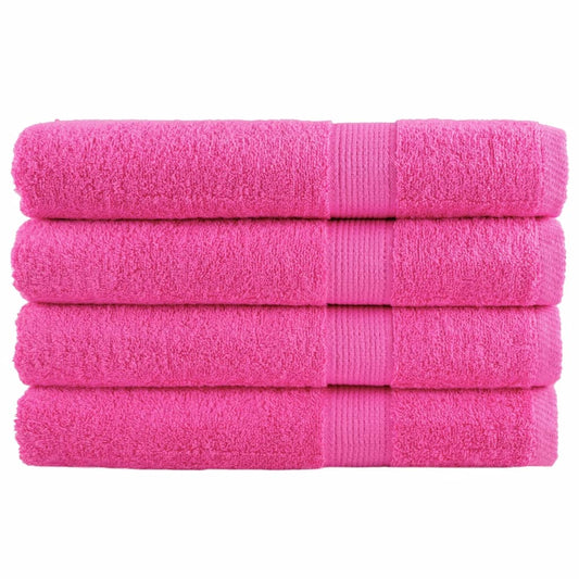 Serviettes de sauna premium SOLUND 4 p. Rose 80x200 cm 600 g/m²
