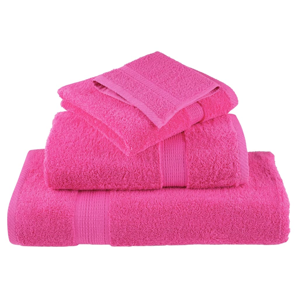 Premium Sauna Towels SOLUND 4 pcs. Pink 80x200 cm 600 g/m²