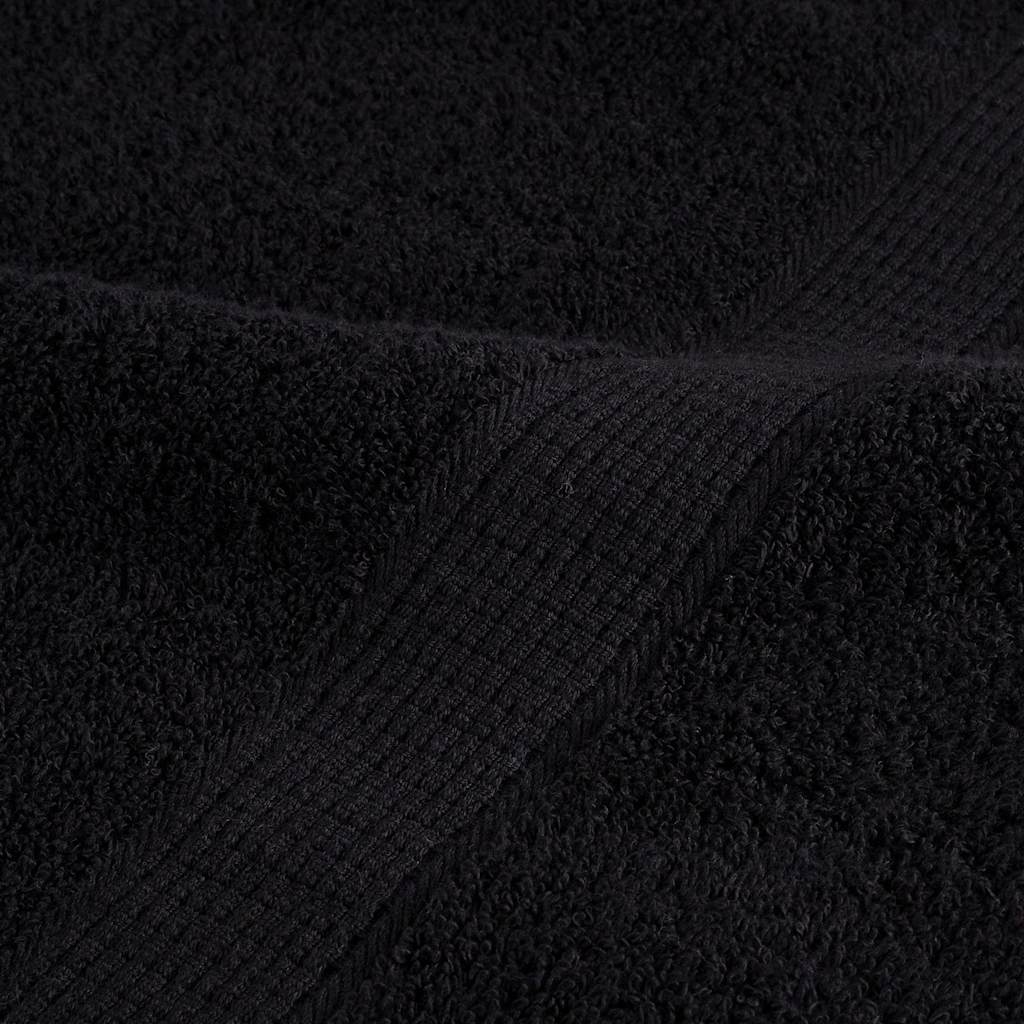 8-piece Premium Towel Set SOLUND Black 600 gsm