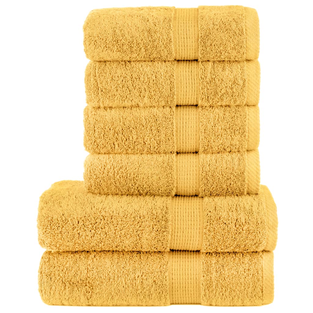 Set de 6 serviettes premium SOLUND Golden 600 g/m²