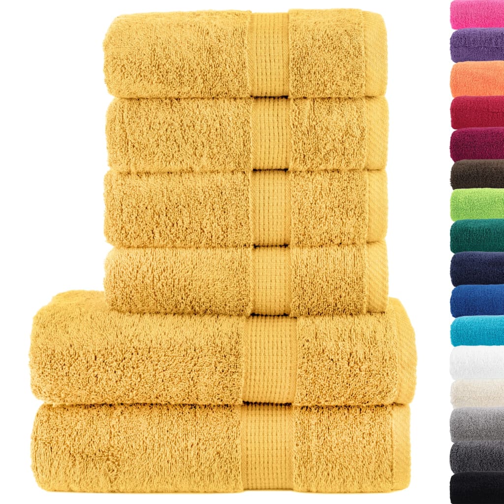 Set de 6 serviettes premium SOLUND Golden 600 g/m²