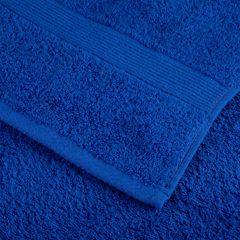 Lot de 12 serviettes haut de gamme SOLUND bleu 600 g/m²
