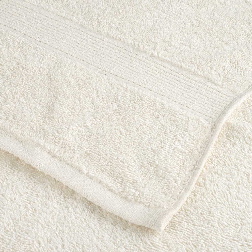 12-piece Premium Towel Set SOLUND Cream 600 gsm