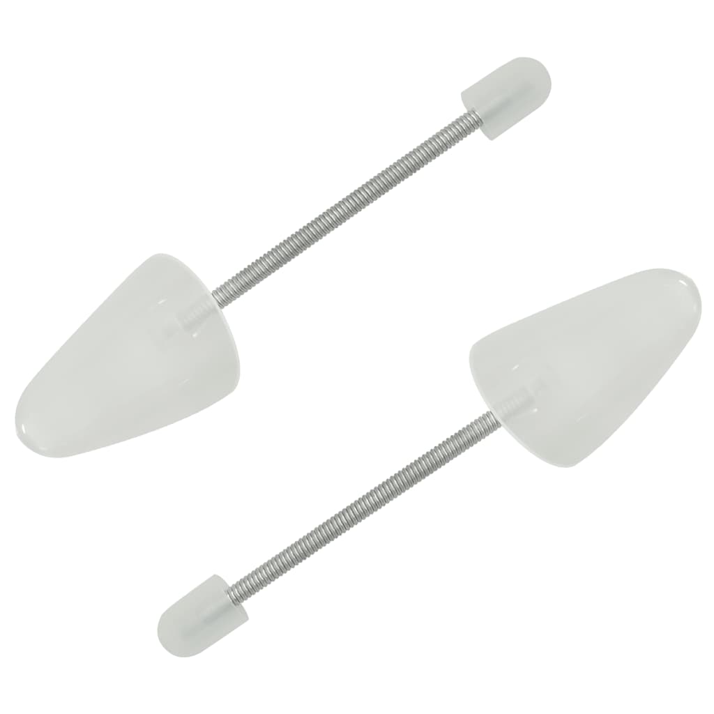 Shoe Trees with Coil Spring 5 Pairs White EU 38-44 Plastic