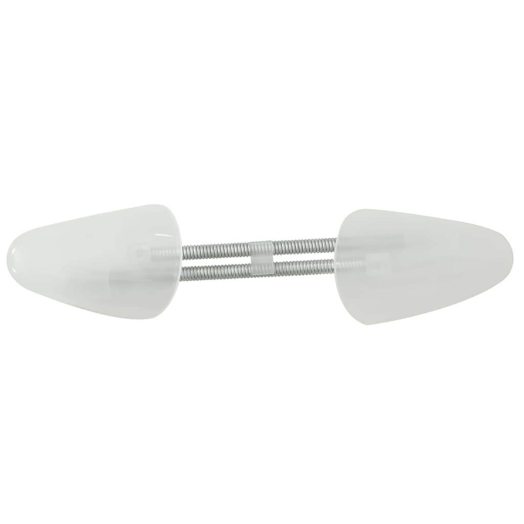 Shoe Trees with Coil Spring 5 Pairs White EU 38-44 Plastic