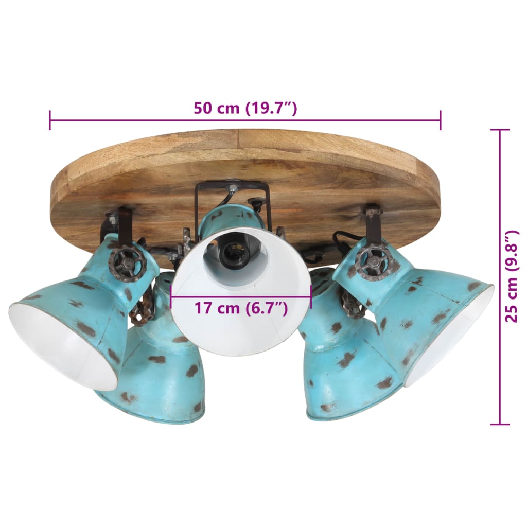 Ceiling Light 25 W Blue 50x50x25 cm E27