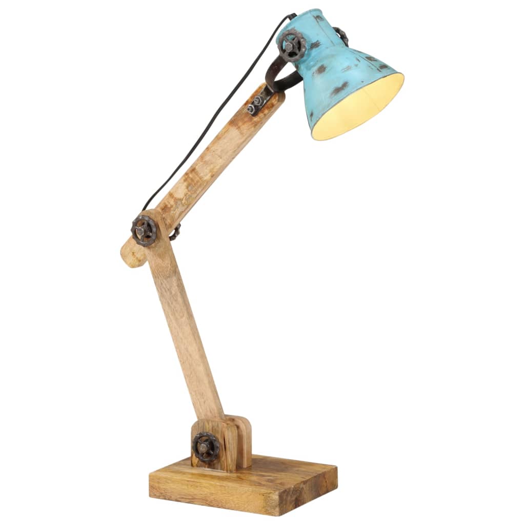Lampe de bureau 25 W bleue 23x18x96 cm E27