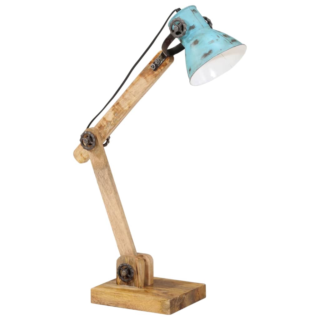 Lampe de bureau 25 W bleue 23x18x96 cm E27