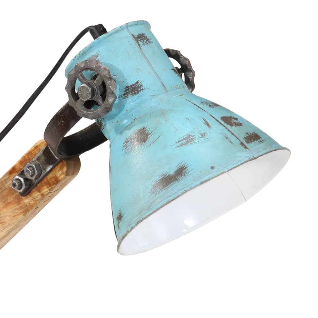 Lampe de bureau 25 W bleue 23x18x96 cm E27
