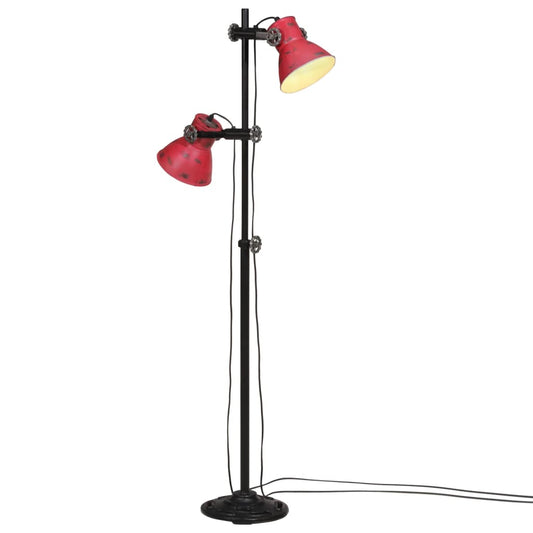 Lampadaire 25 W Rouge 25x25x90/140 cm E27