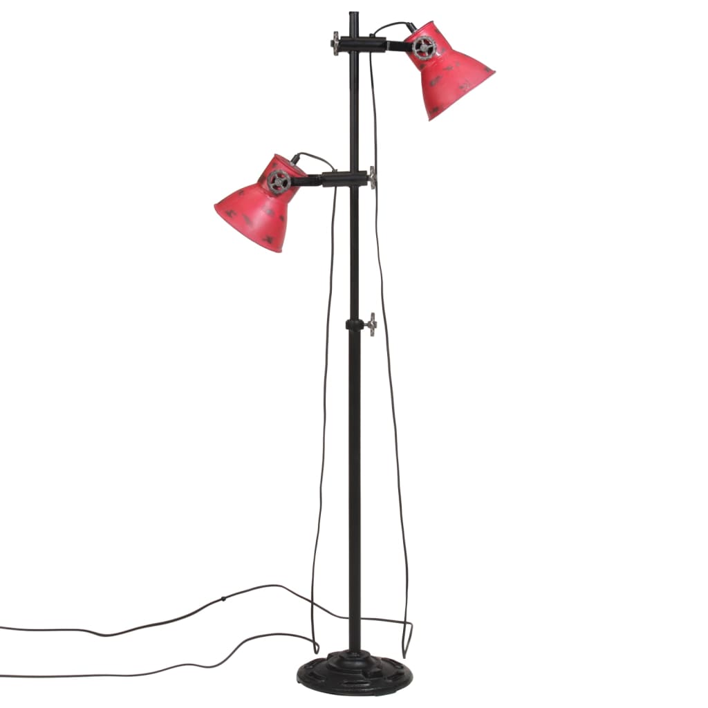 Floor Lamp 25 W Red 25x25x90/140 cm E27