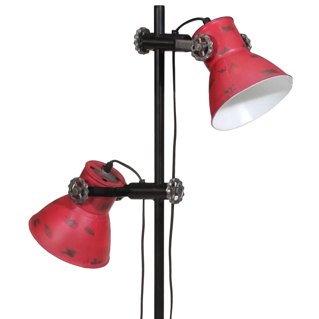 Floor Lamp 25 W Red 25x25x90/140 cm E27