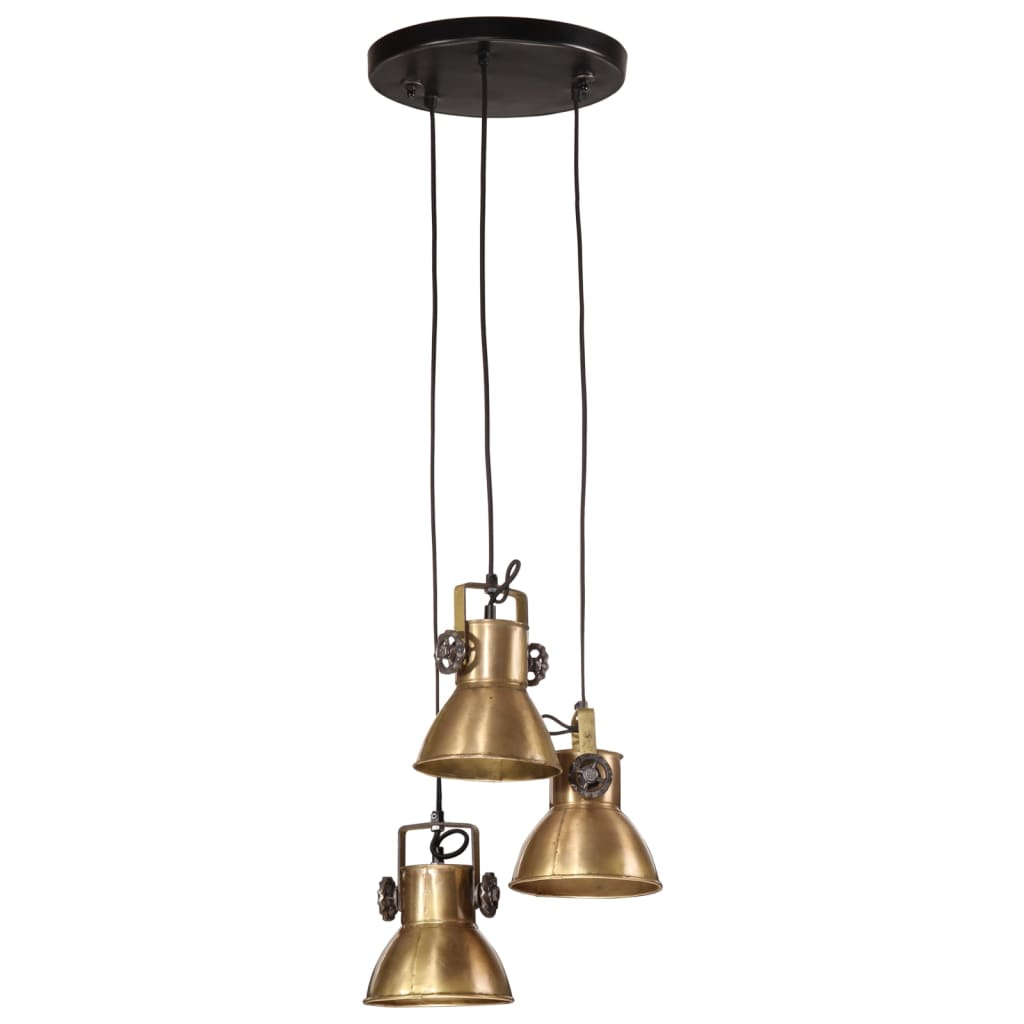 Suspension 25 W laiton antique 30x30x100 cm E27