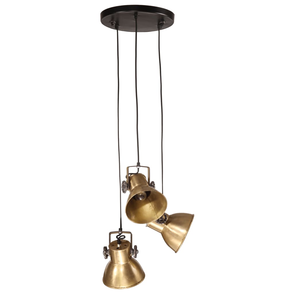 Suspension 25 W laiton antique 30x30x100 cm E27