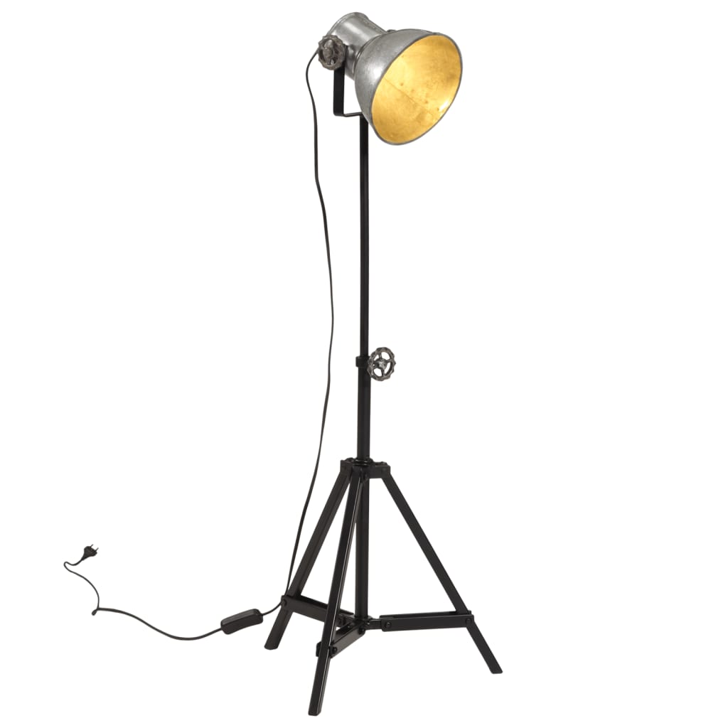 Floor lamp 25 W Vintage Silver 35x35x65/95 cm E27