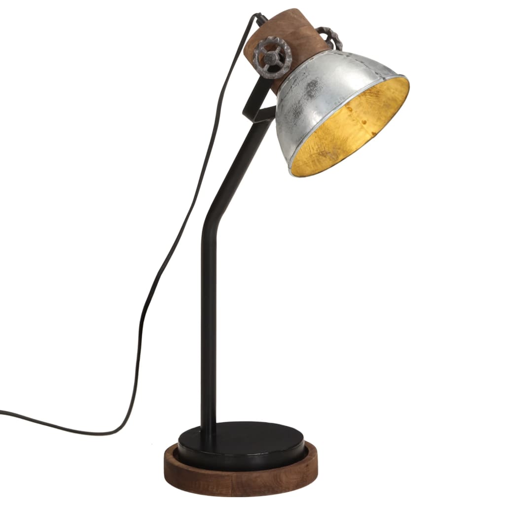 Desk Lamp 25W Vintage Silver 18x18x60 cm E27