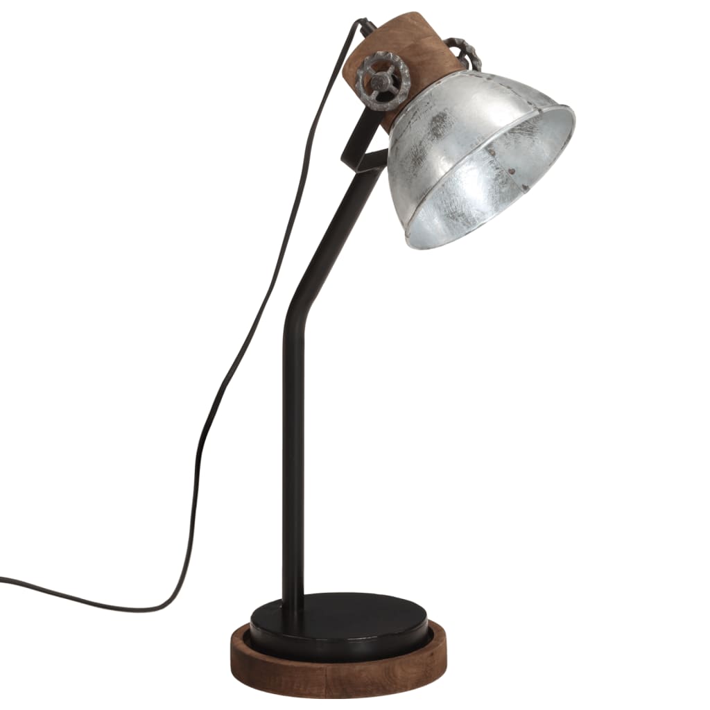 Desk Lamp 25W Vintage Silver 18x18x60 cm E27