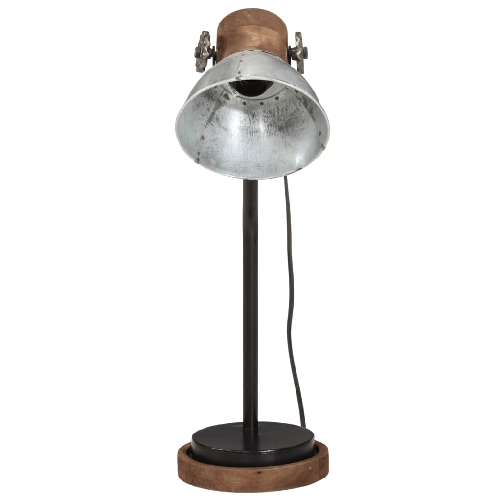 Desk Lamp 25W Vintage Silver 18x18x60 cm E27