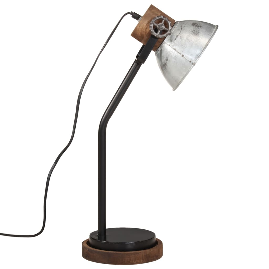 Desk Lamp 25W Vintage Silver 18x18x60 cm E27