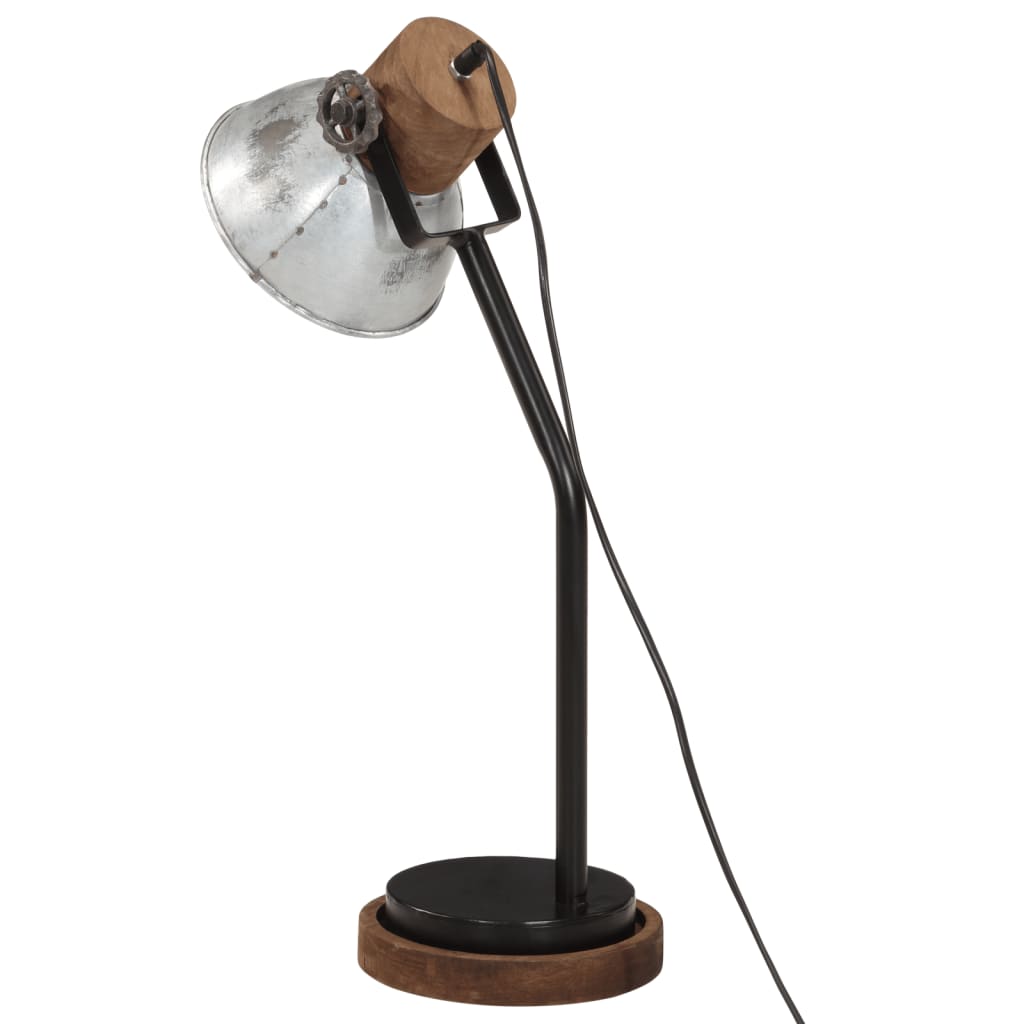 Desk Lamp 25W Vintage Silver 18x18x60 cm E27