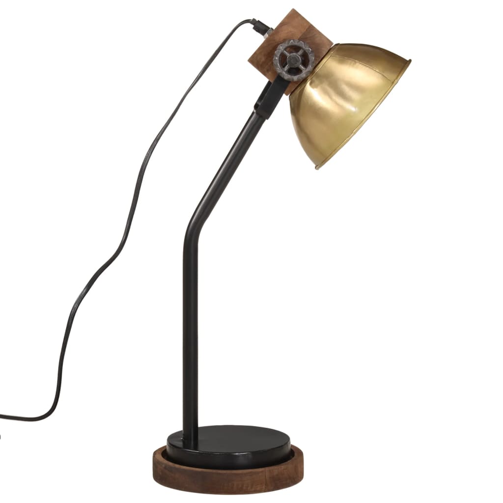 Lampe de bureau 25 W laiton antique 18x18x60 cm E27